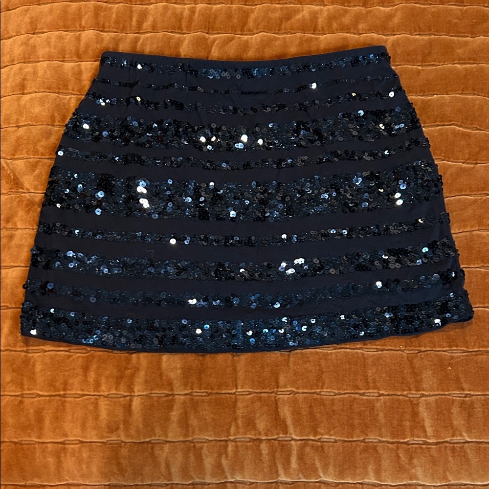 Sequin Embellished Navy Blue, Express